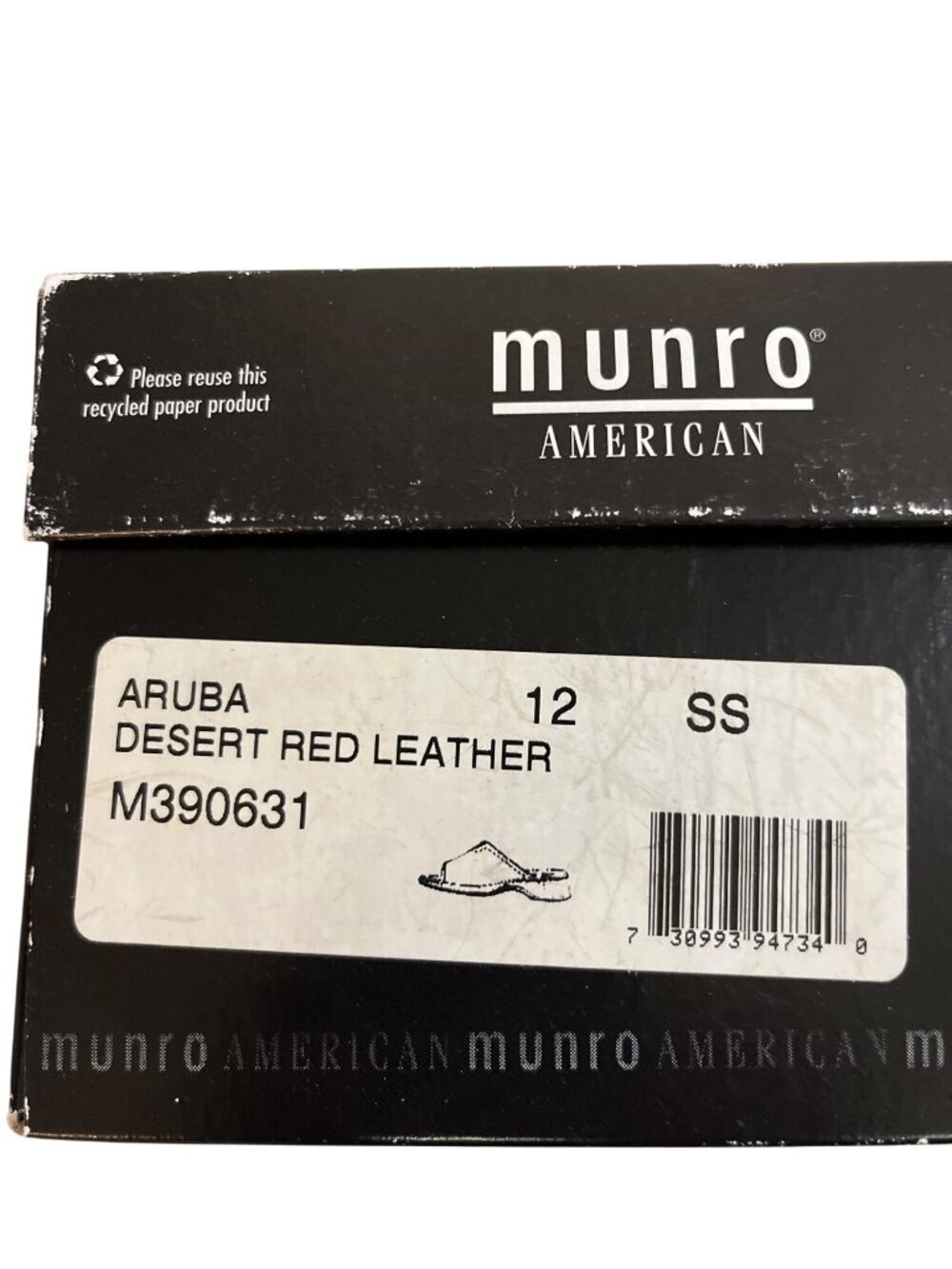 Munro Aruba Sandals Womens 12 SS Narrow Red Leather Slide Comfort Shoes USA - Picture 7 of 12